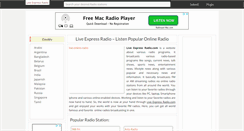 Desktop Screenshot of liveexpressradio.com