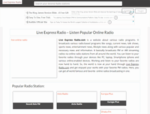 Tablet Screenshot of liveexpressradio.com